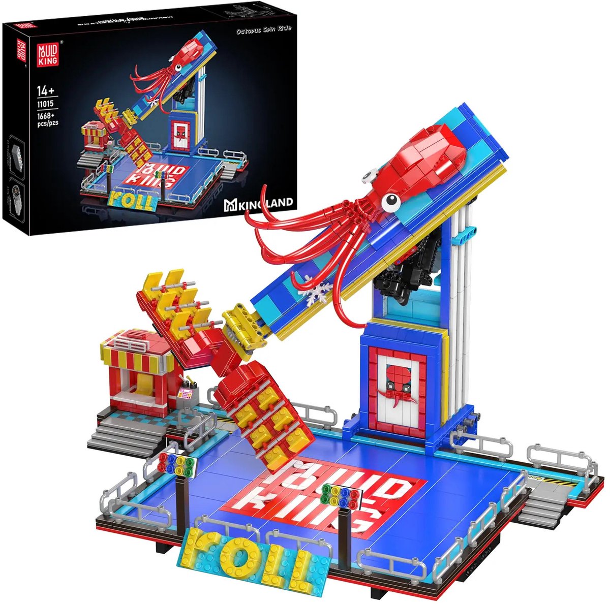 Mould King 11015 Octopus Spinnende achtbaan