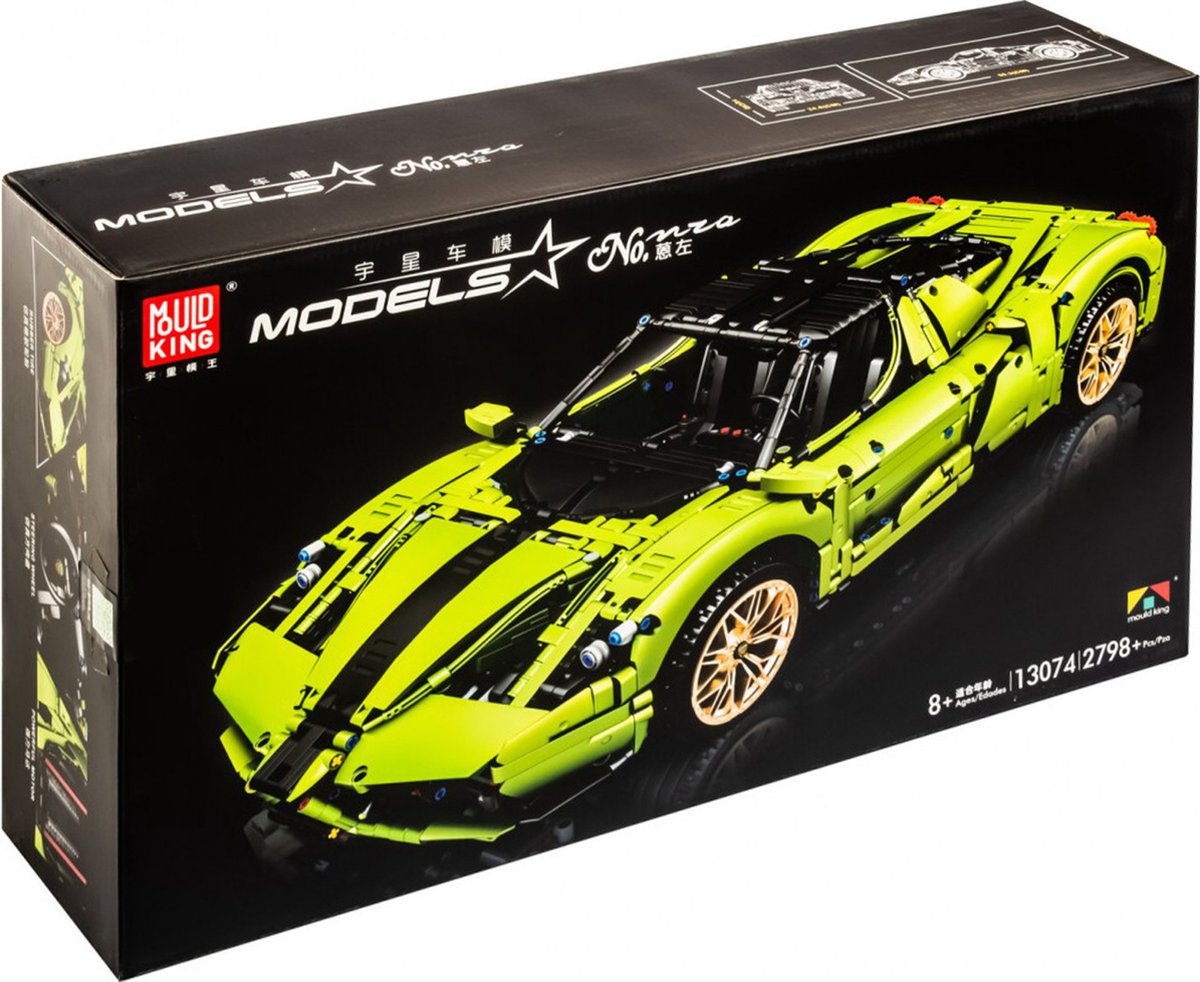 Mould King 13074 Ferrari Enzo - Supercar - Technisch Lego - Compatibel met Lego - Bouwdoos / Bouwset - 2790 onderdelen - Mouldking