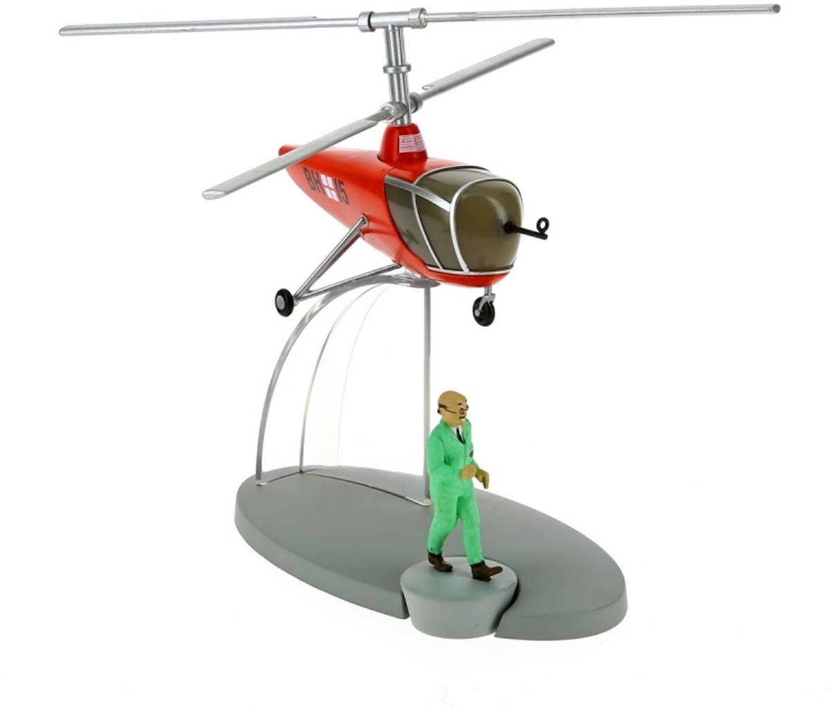 Kuifje / Tintin - Sprodj BH15 helicopter met Frank Wolff figuur (Moulinsart)