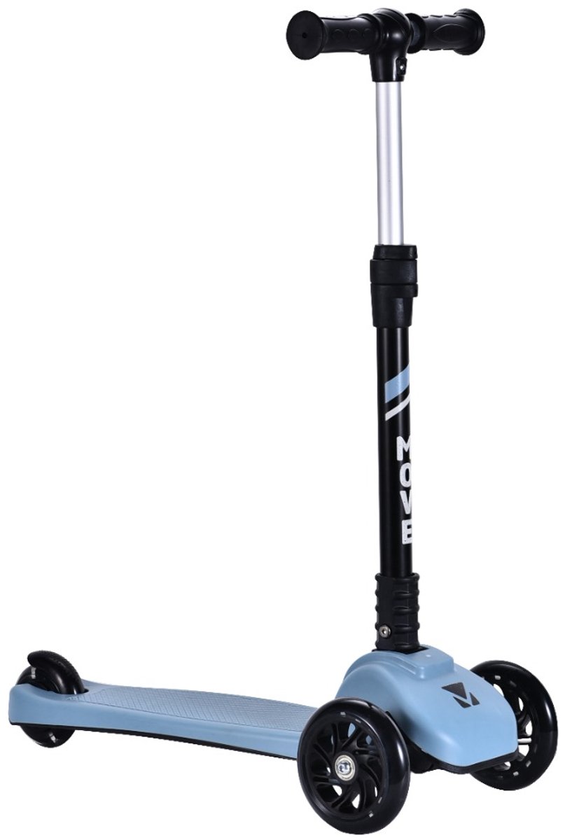 3-Wiel Step - Move Tri-Scoot Pastel Blue Lights - blauw - lichtgevende wielen - vouwbaar - in hoogte verstelbaar - vanaf 3