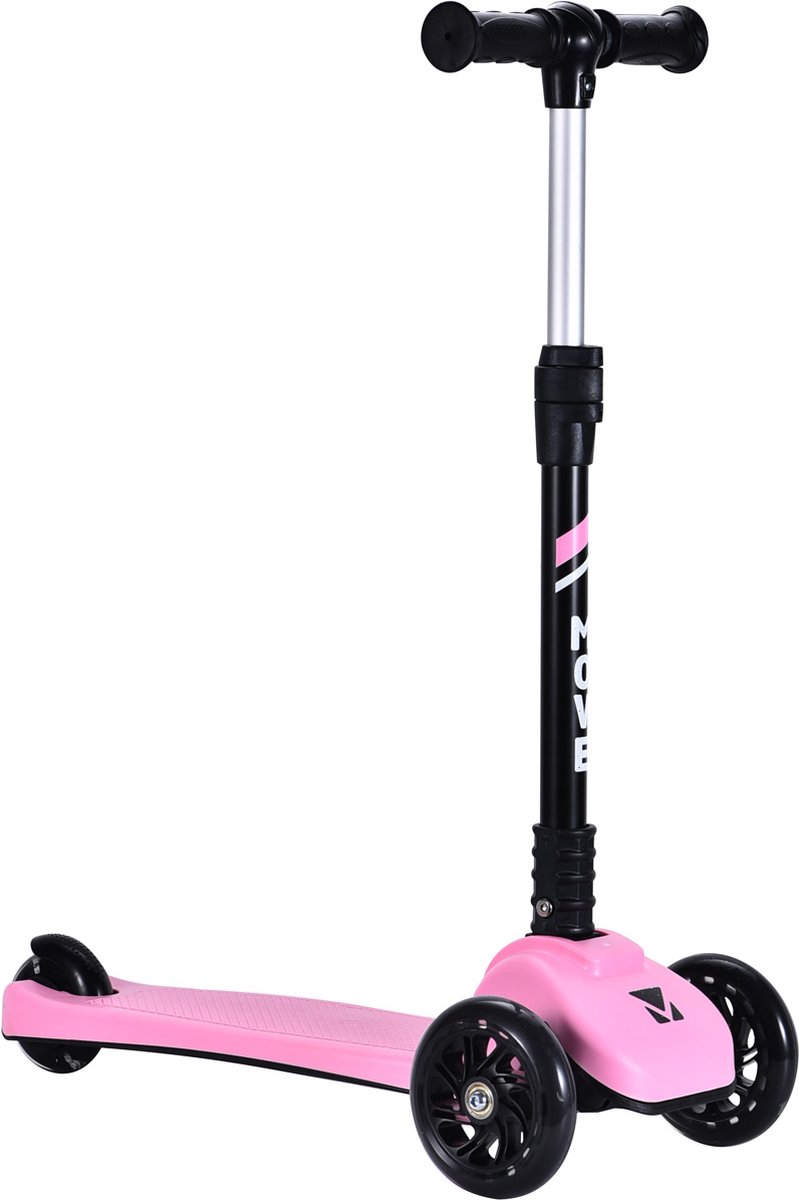 3-Wiel Step - Move Tri-Scoot Pastel Pink Lights - roze - lichtgevende wielen - vouwbaar - in hoogte verstelbaar - vanaf 3