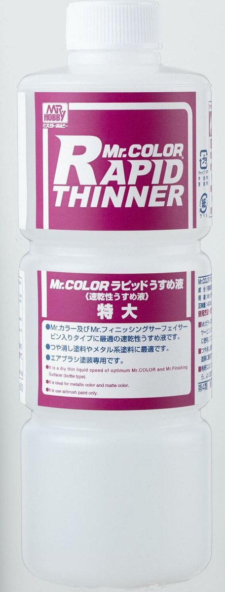 Mrhobby - Mr. Rapid Thinner For Mr. Color 400 Ml (Mrh-t-117) - modelbouwsets, hobbybouwspeelgoed voor kinderen, modelverf en accessoires