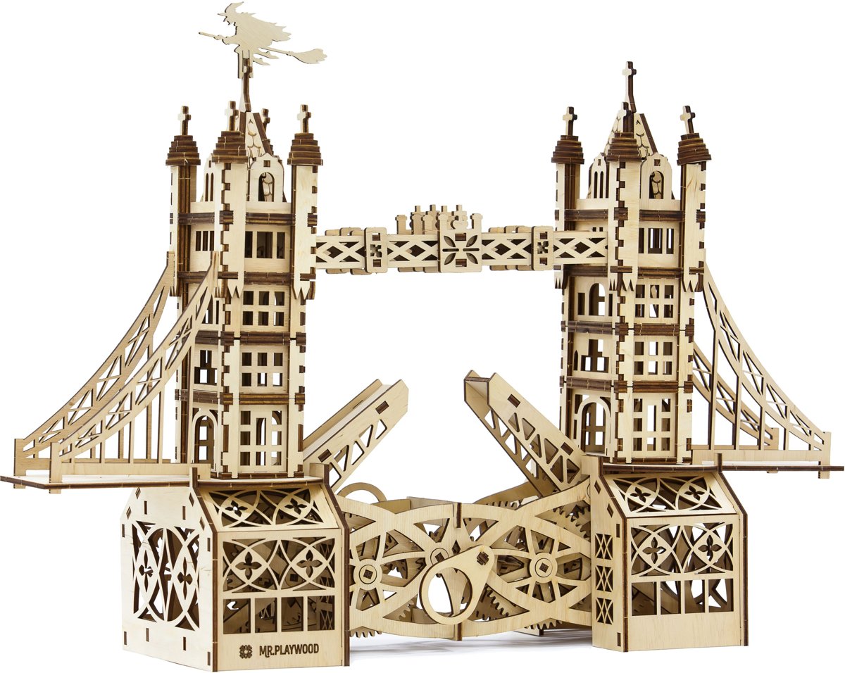 Mr. PlayWood Tower Bridge - Wooden Model Kit