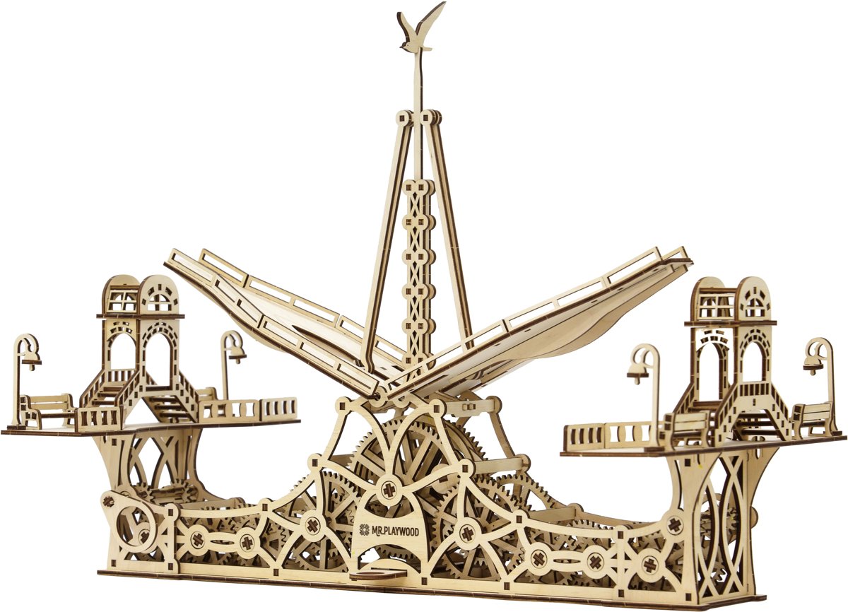 Mr. PlayWood Voetgangersbrug - Houten Modelbouw