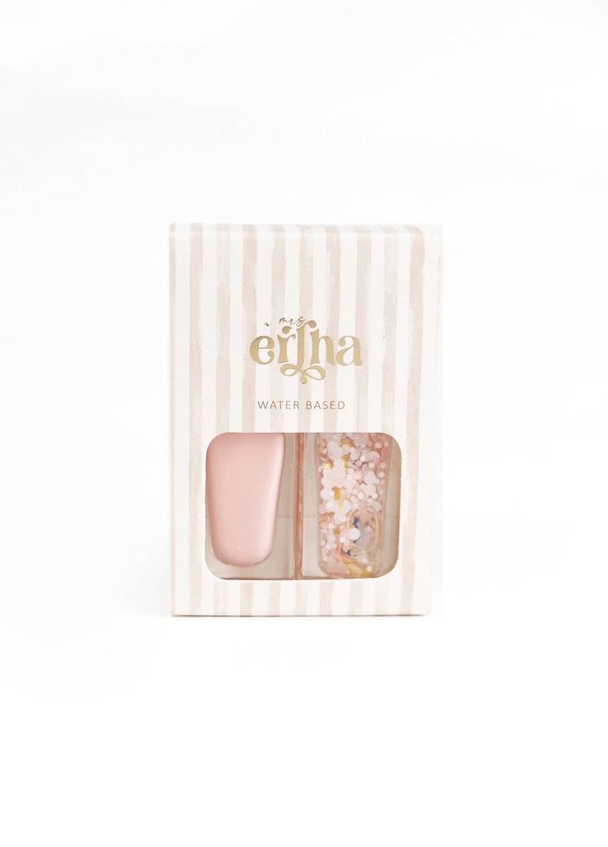 Mrs Ertha - Kindernagellak - Blush Ballet - nagellak op waterbasis - Peel off - kids polish - glitter nagellak - kindermake-up - afwasbaar