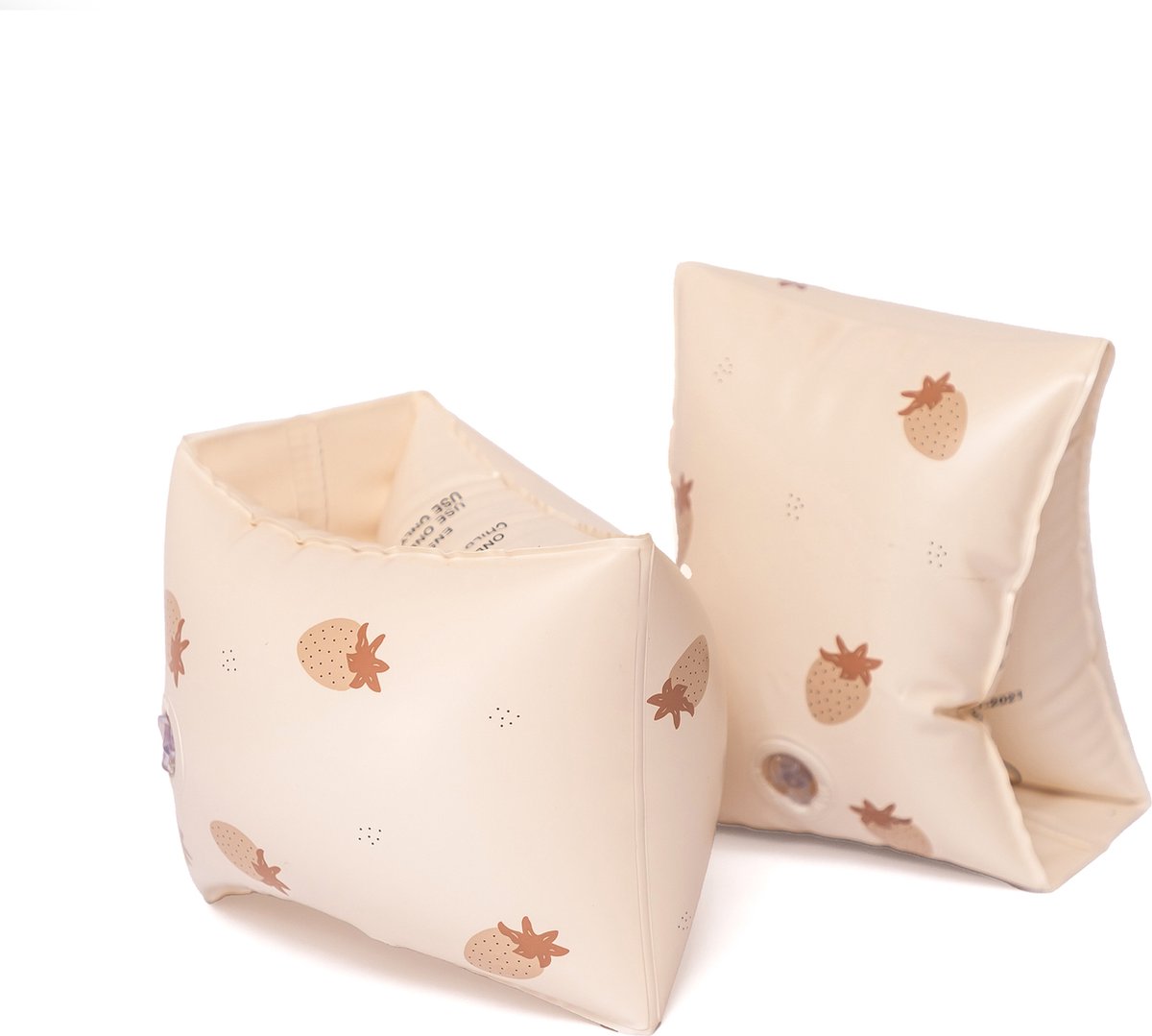 Mrs Ertha - Zwembandjes - Zwemvleugels - beige - Strawberries - 11-30 kg - 2-6 jaar