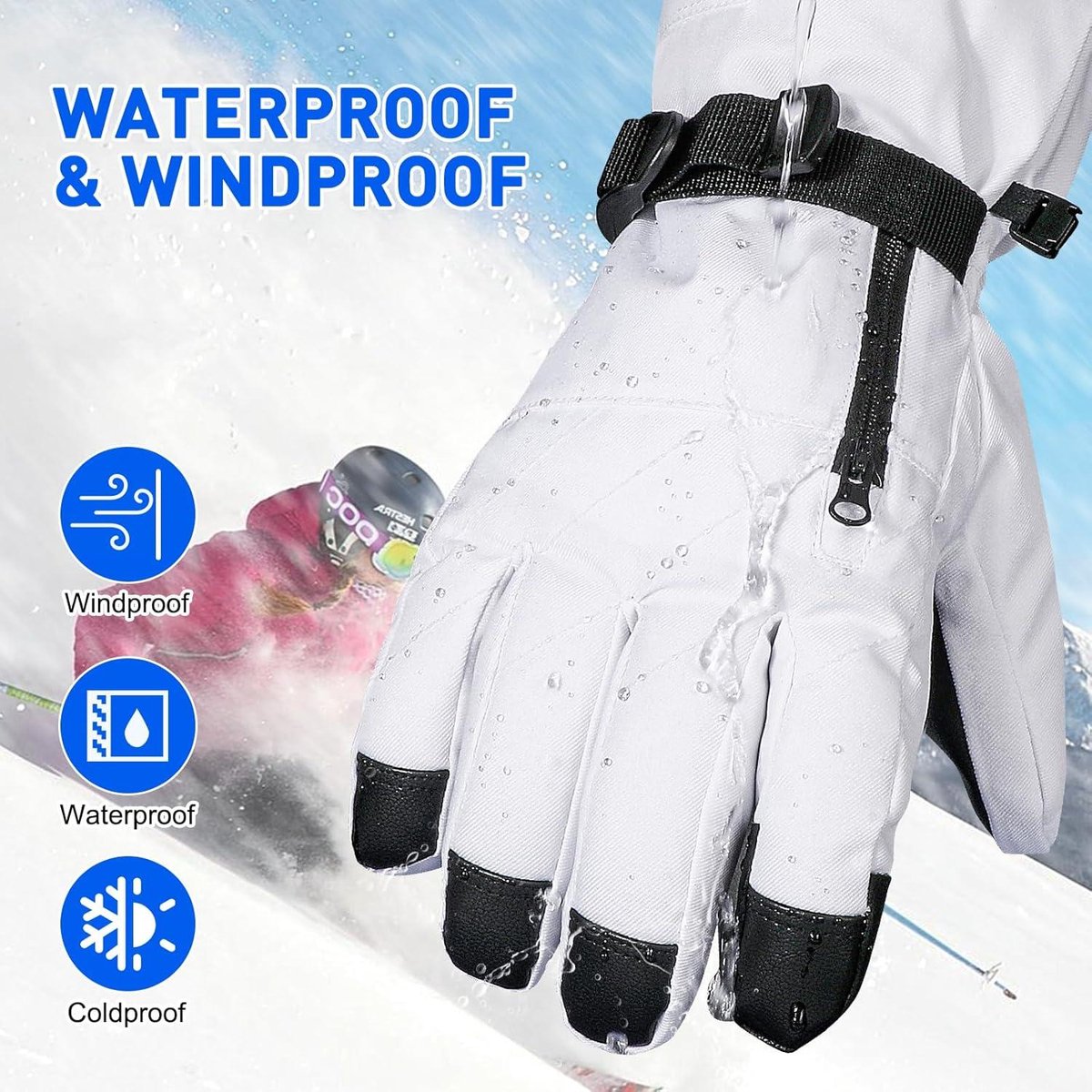   Premium Collection - Ski- en snowboardhandschoenen - Warm - Winddicht - Uniseks - Voor winteractiviteiten
