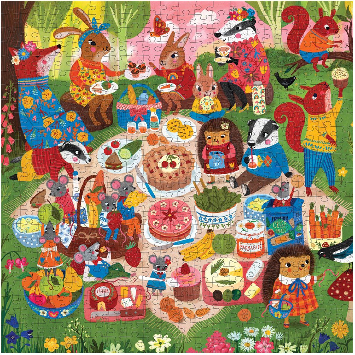 Mudpuppy Puzzel - Bospicknick.