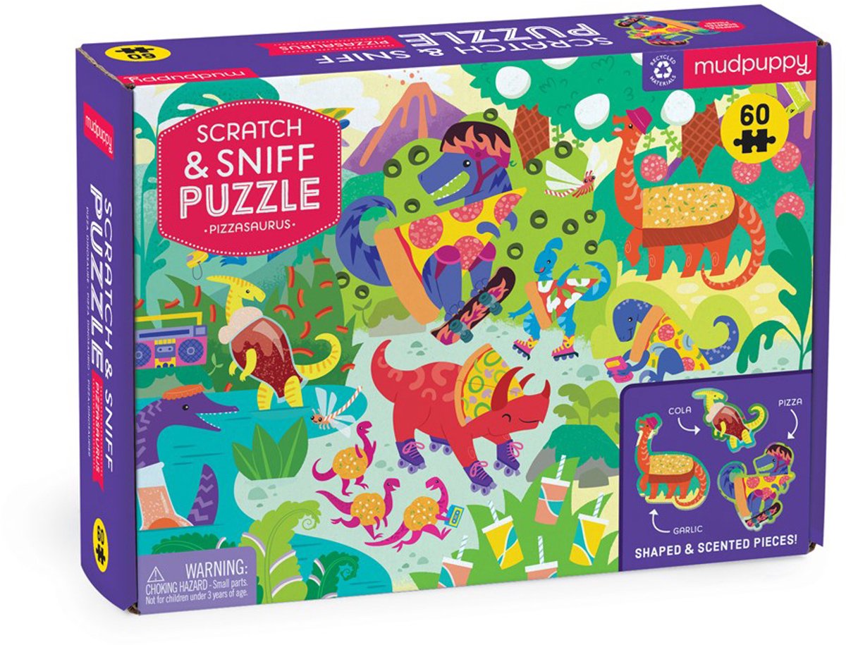 Mudpuppy Puzzel - Pizzasaurus.