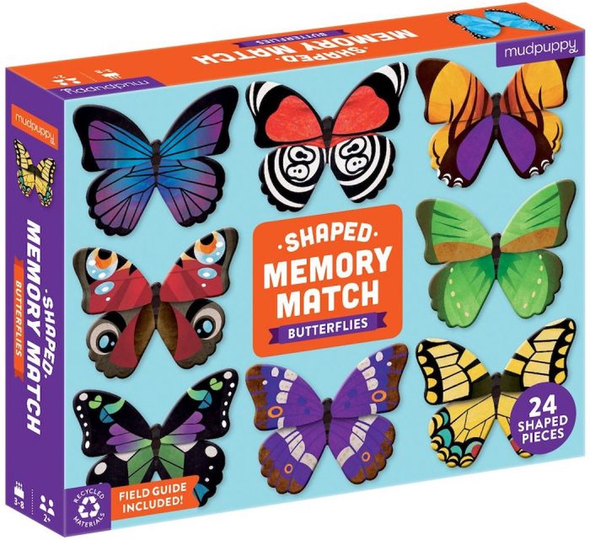 Mudpuppy Shaped Memory Match/Butterflies