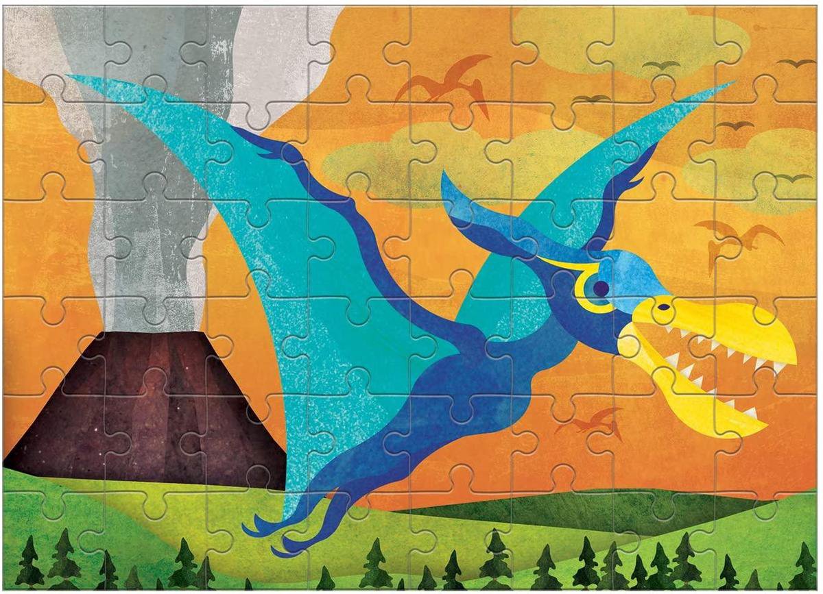 Mudpuppy mini puzzel Pterosauriër - 48 stukjes
