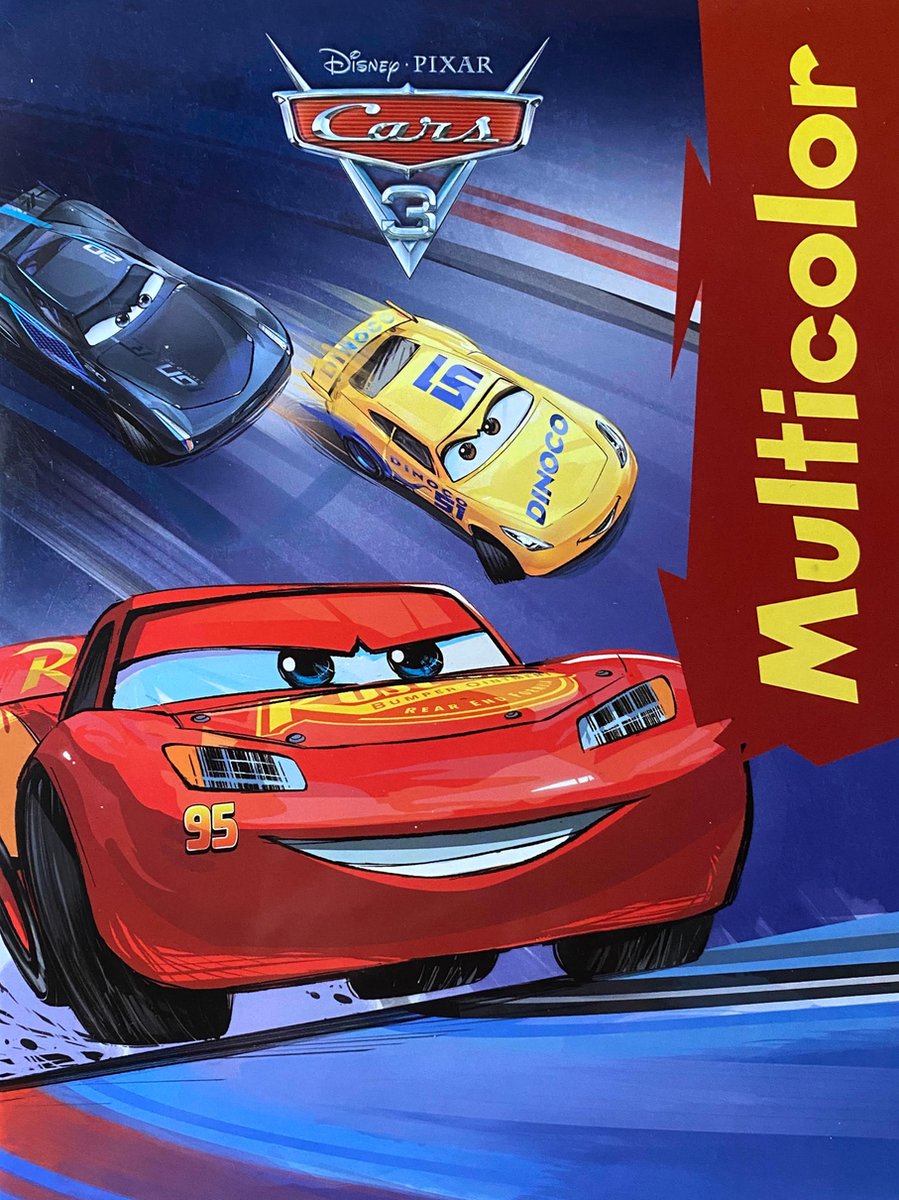 Disney Pixar Cars Kleurboek - Lightning McQueen, Cruz Ramirez & Jackson Storm - 32 Paginas - Inclusief 17 Kleurplaten & 17 Voorbeelden - Voor Kinderen - Creatief Knutselen - Uitermate Geschikt voor Kleurpotloden & Wasco