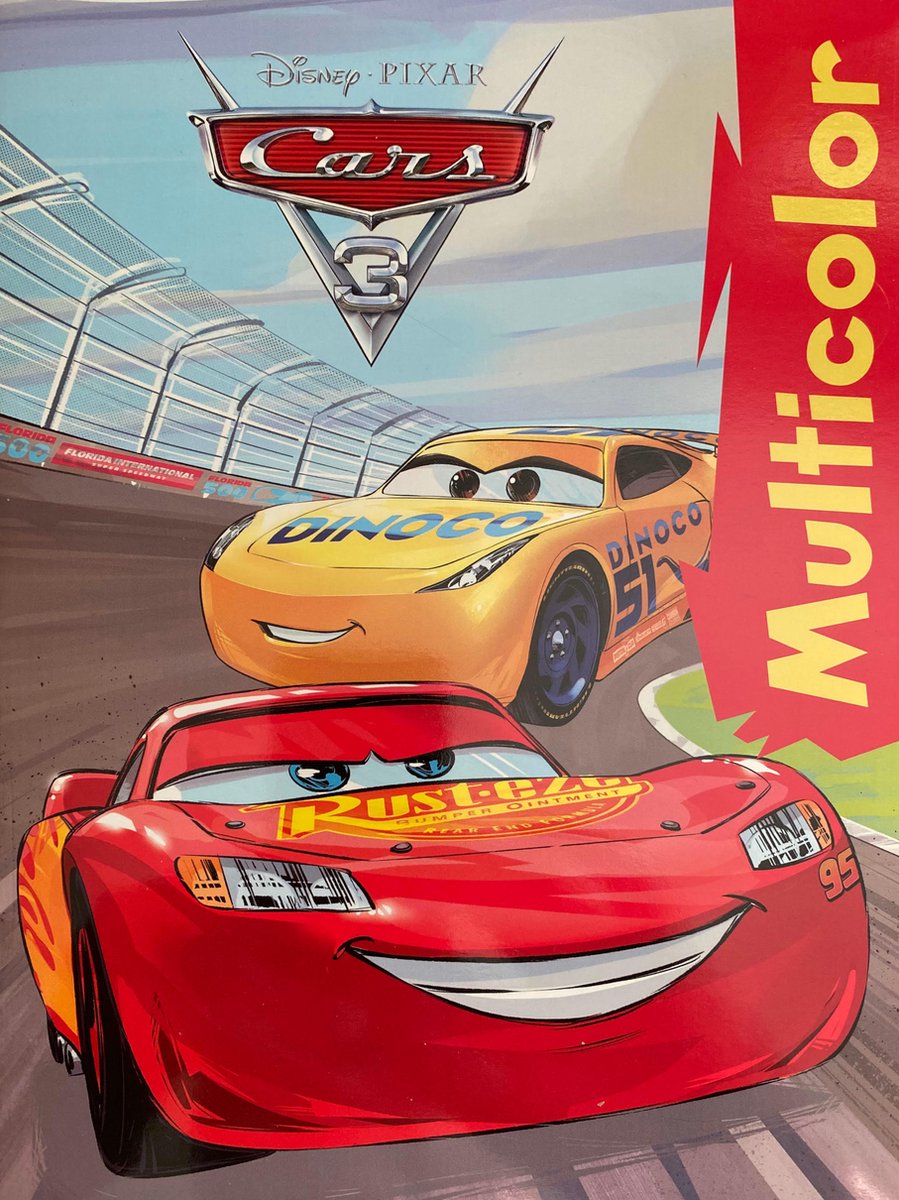 Disney Pixar Cars Kleurboek - Lightning McQueen & Cruz Ramirez - 32 Paginas - Inclusief 17 Kleurplaten & 17 Voorbeelden - Kleurboek Voor Kinderen - Creatief Knutselen - Uitermate Geschikt voor Kleurpotloden & Wasco