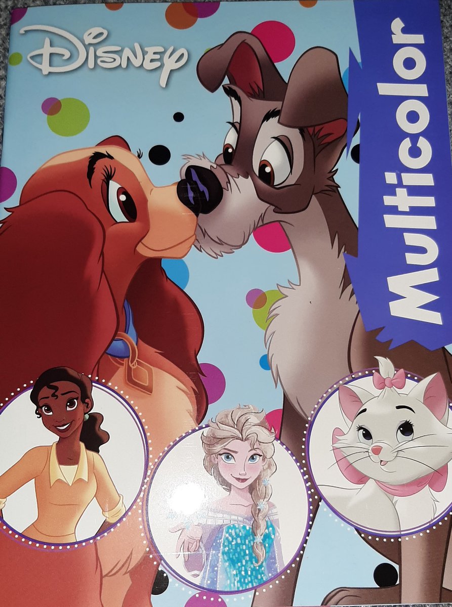 Multicolor - Disney Lady en de Vagebond Kleurboek - Frozen - Aristocats & Friends - 32 Paginas - 17 Kleurplaten en 17 Voorbeelden - Voor Kinderen - Uitermate Geschikt voor Kleurpotloden en Wasco