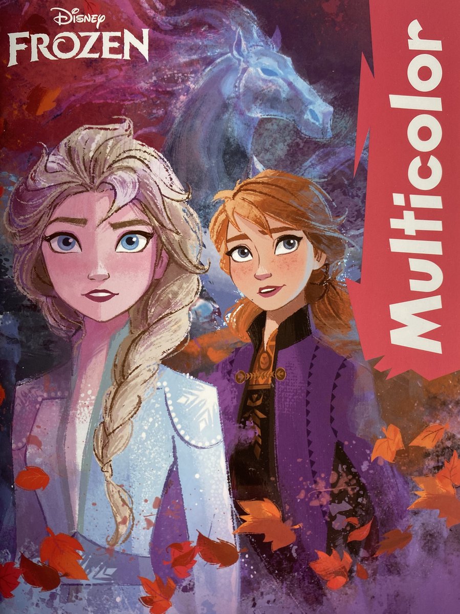 Multicolor Disney Frozen Kleurboek - Betoverende Kleurplaten met Elsa en Anna - 32 Paginas - Geschikt voor Kleurpotloden en Wasco