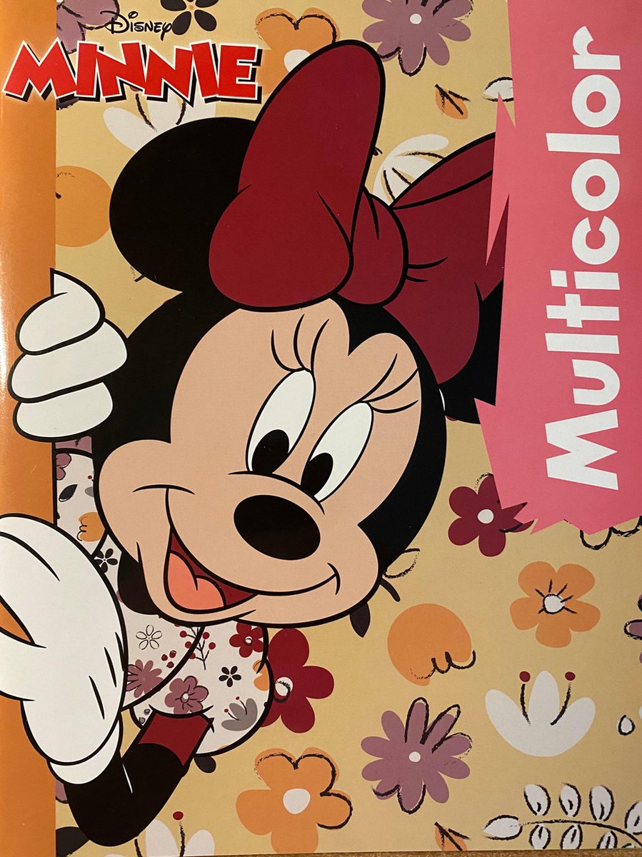 Multicolor Disney Minnie Mouse Kleurboek - Schattige Kleurplaten met Minnie Mouse - 32 Paginas - Geschikt voor Kleurpotloden en Wasco