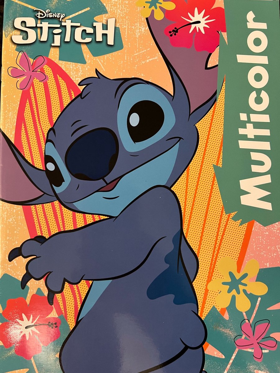 Multicolor Disney Stitch Kleurboek - Speelse Kleurplaten met Stitch - 32 Paginas waarvan 17 kleurplaten - Geschikt voor Kleurpotloden en Wasco