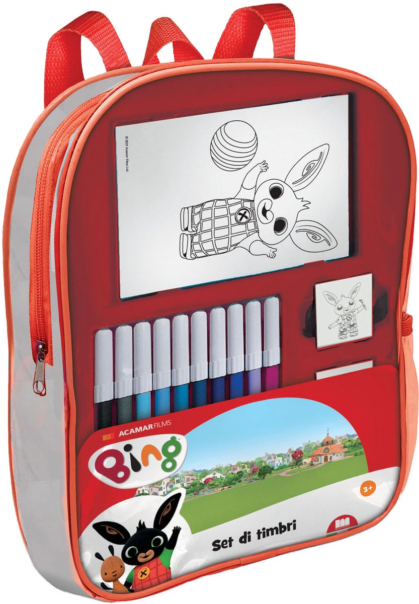 Bing Rugzak met Stempels en Viltstiften