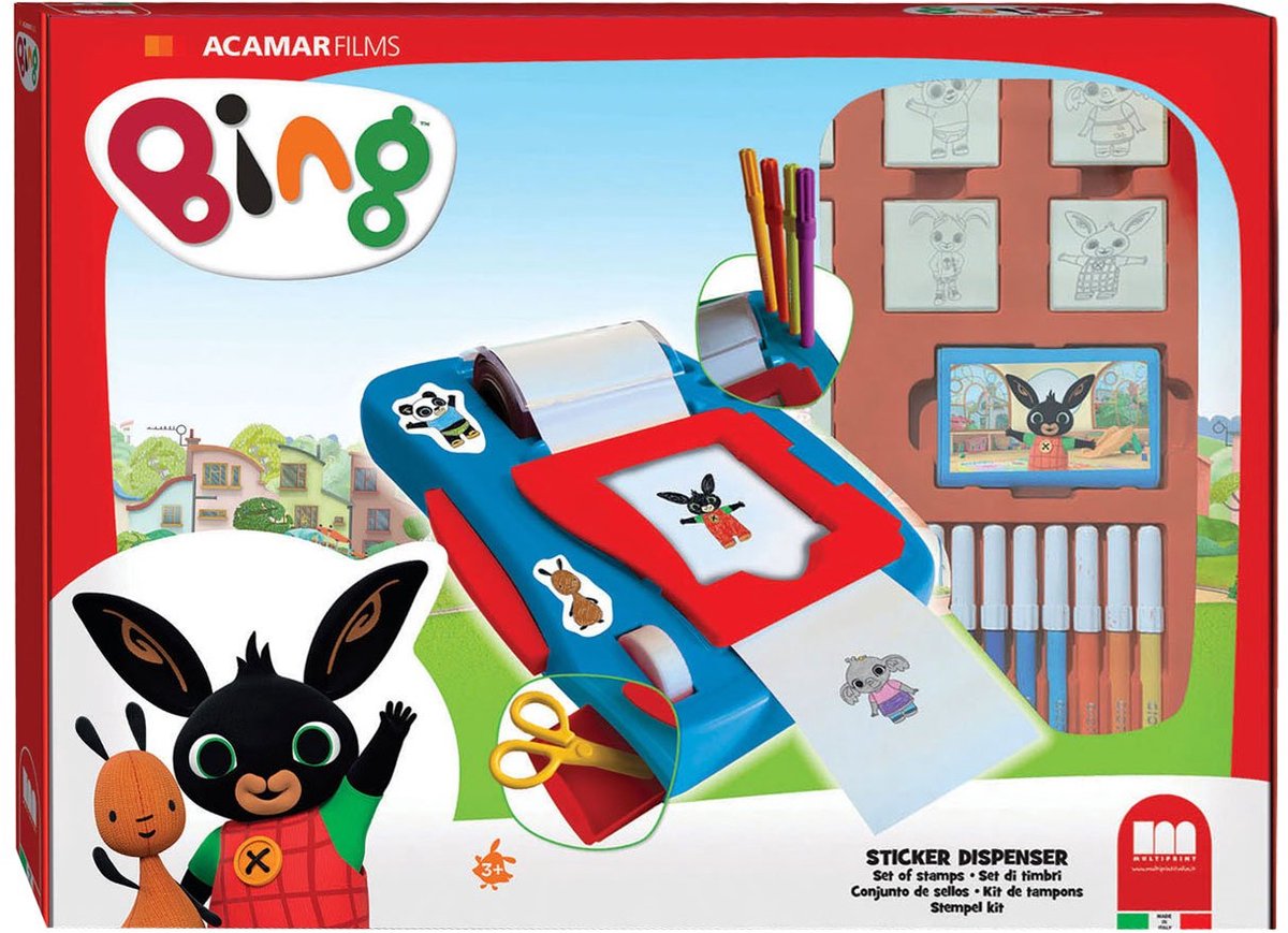 Bing Stickernachine Set.