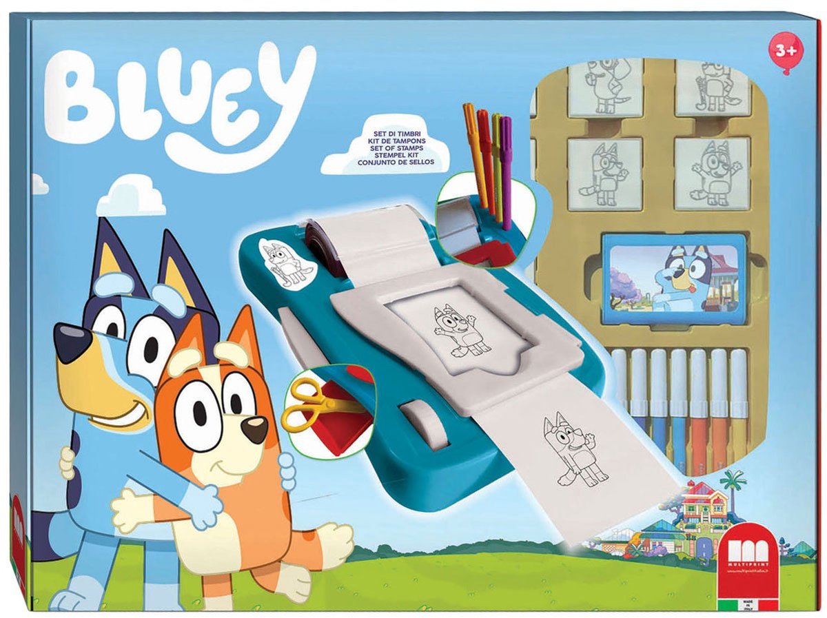 Bluey Stickermachine Set.