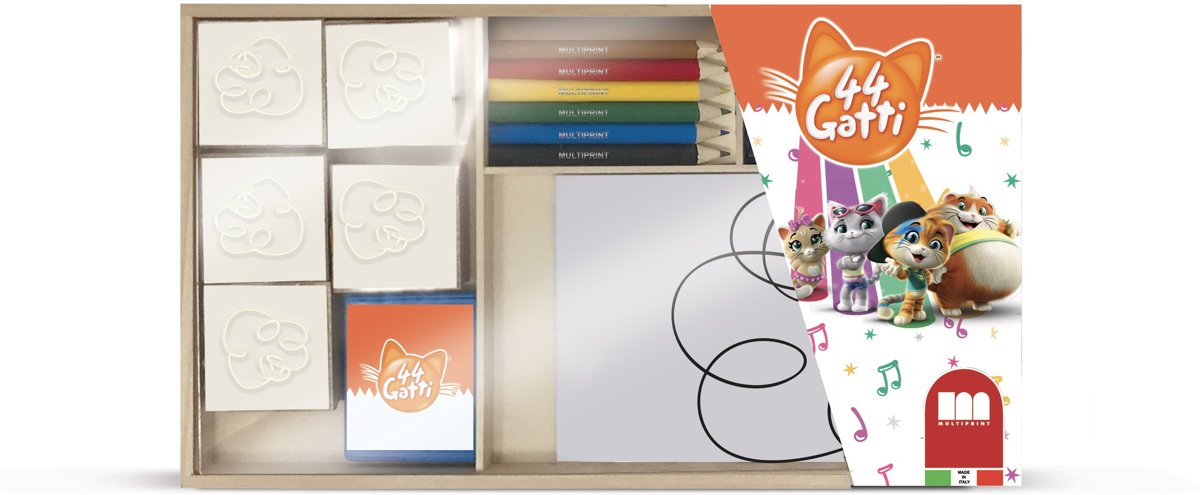Multiprint Kleurset 44 Gatti Hout 20-delig