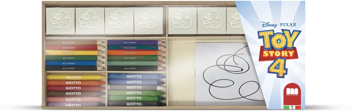 Multiprint Kleurset Toy Story 4 Hout 34-delig