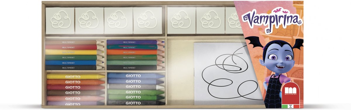 Multiprint Kleurset Vampirina Hout 34-delig