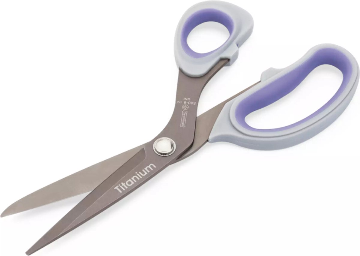 Mundial Multi-functionele schaar – titaniumcoating – ergonomisch handvat – 21,6 cm – grijs