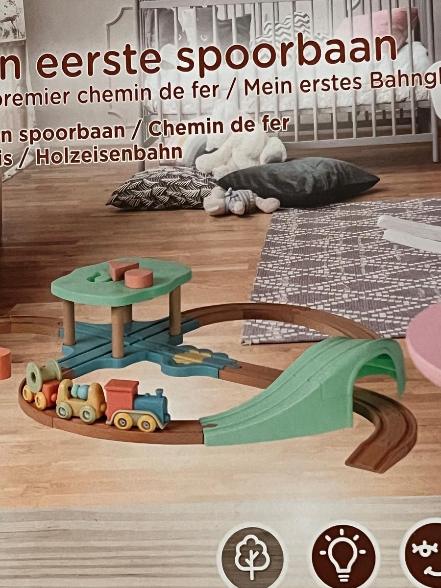 Mundo diver - Mijn eerste spoorbaan - Houten spoorbaan - 18M+ - educatief spel