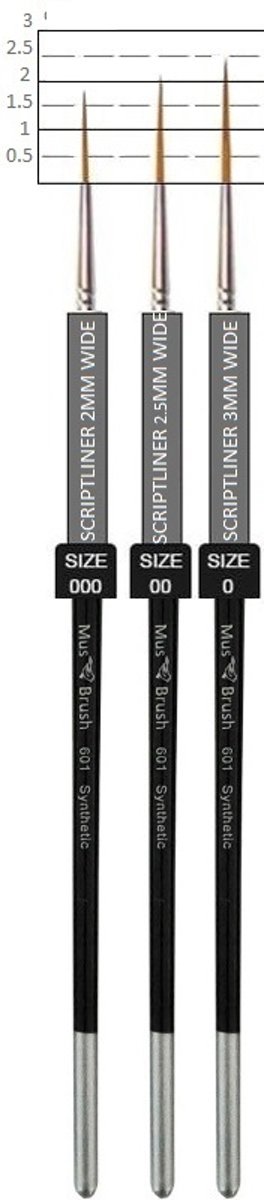   601 serie Sleper-set 3 stuks