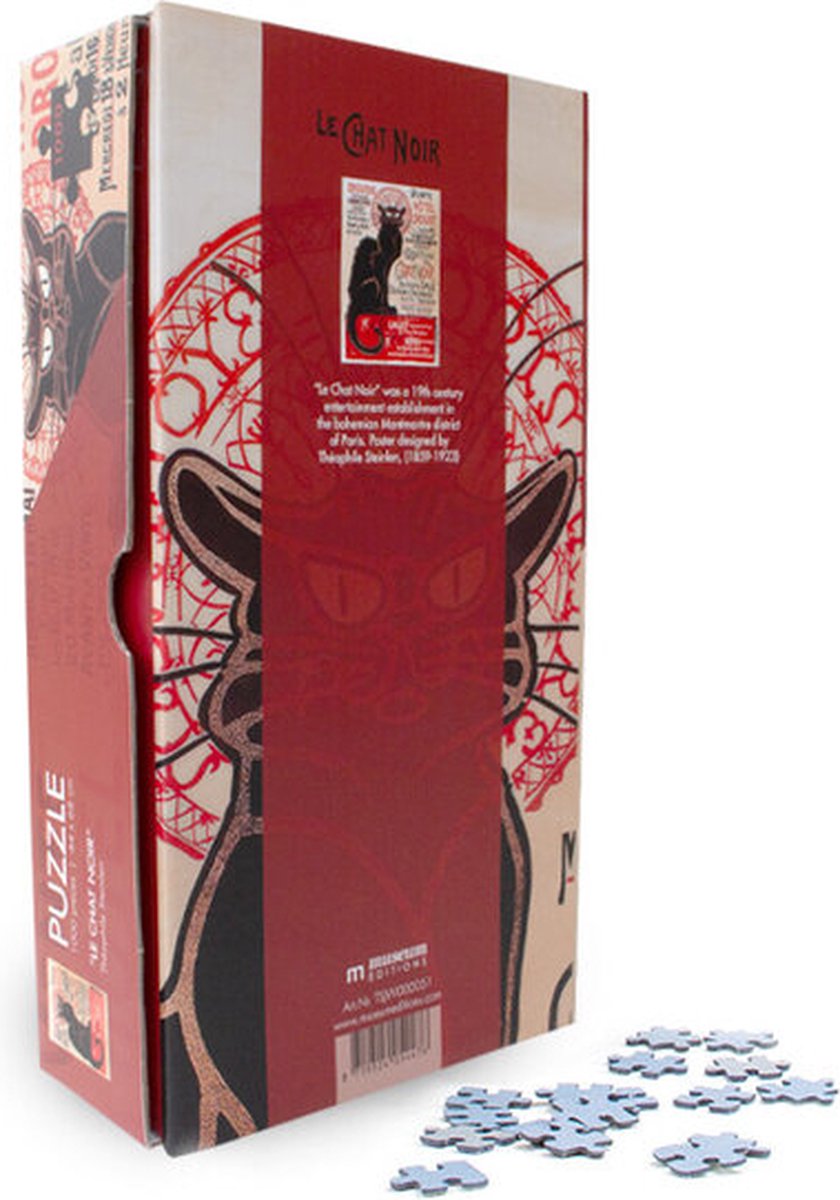 Puzzel, 1000 stukjes, Le chat Noir, Theophile Steinlen