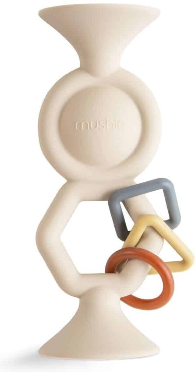 Mushie Activiteitenspeeltje Hexapop met Zuignap Shifting Sand