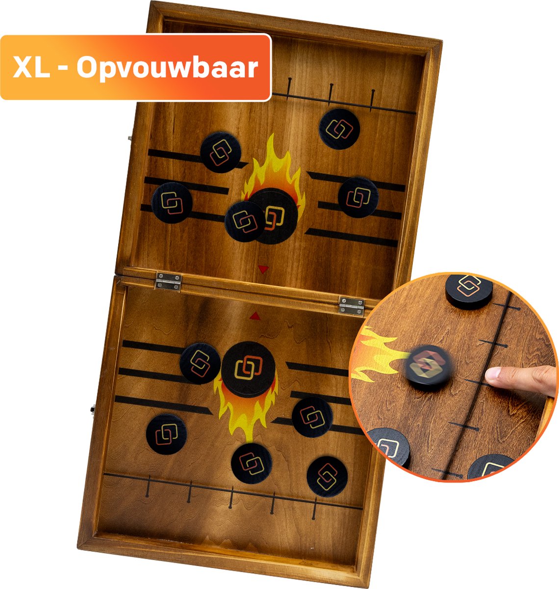 Slingpuck XL Opvouwb. - Kinderspel - Kinderspellen - Kinderspeelgoed 5 jaar - Speelgoed 6 Jaar - Speelgoed 3 Jaar - Meisjes & Jongens - Sjoelbak - Foosball Winner - Party Spel - Kinderspeelgoed 6 Jaar - 3 Jaar - 10 Jaar - Speelgoed - Familie Spel