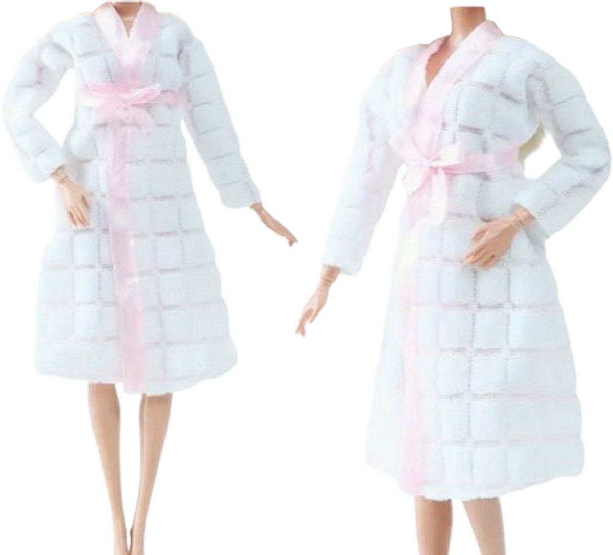 Modepop badjas - modepoppenkleding - badjas voor modepop - modepop ochtendjas