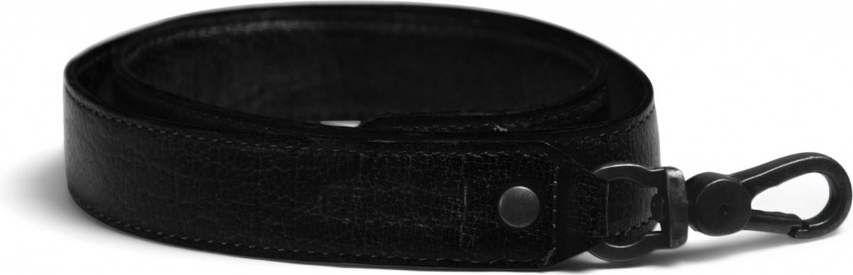 Luxe lederen handvat Hudson XL zwart - MUUD