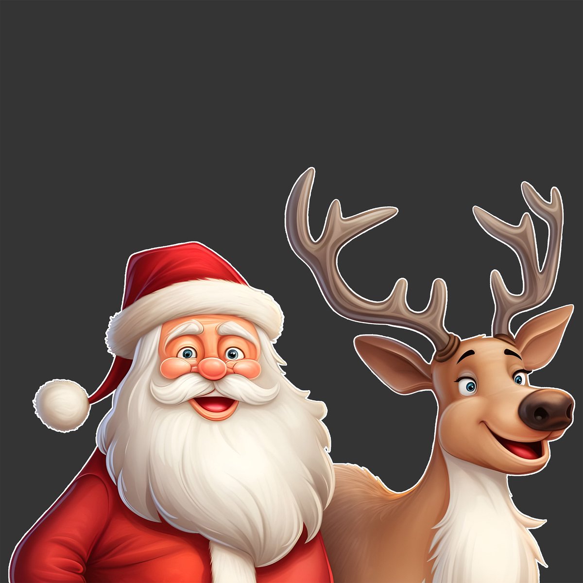 Gluurkerstman kerst raamsticker 60cm