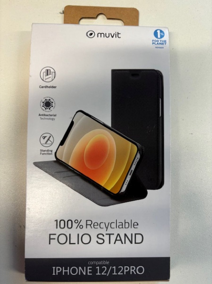 MUVIT FOLIOSTAND RECYCLETEK IPHONE 12/12 Pro