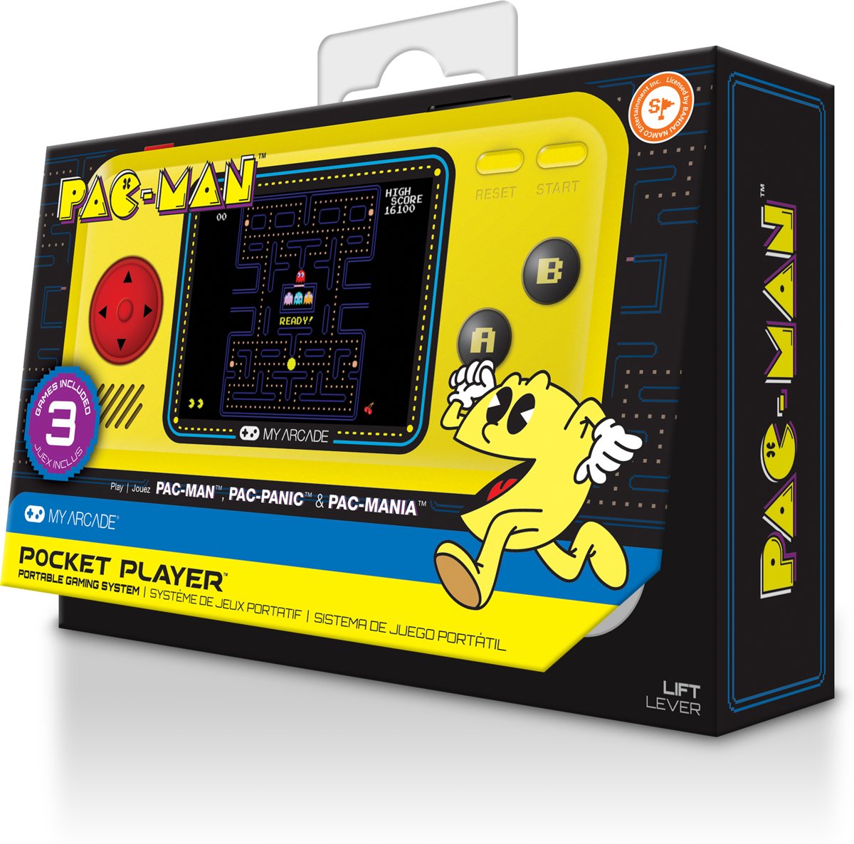 PacMan 4 titles Handheld Console (Retro)