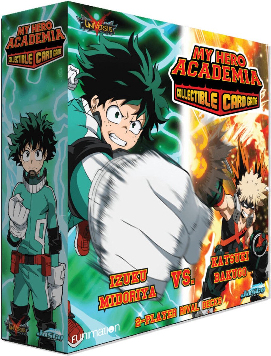 My hero academia collectible card game Izuku Midoriya vs. Katsuki Bakugo
