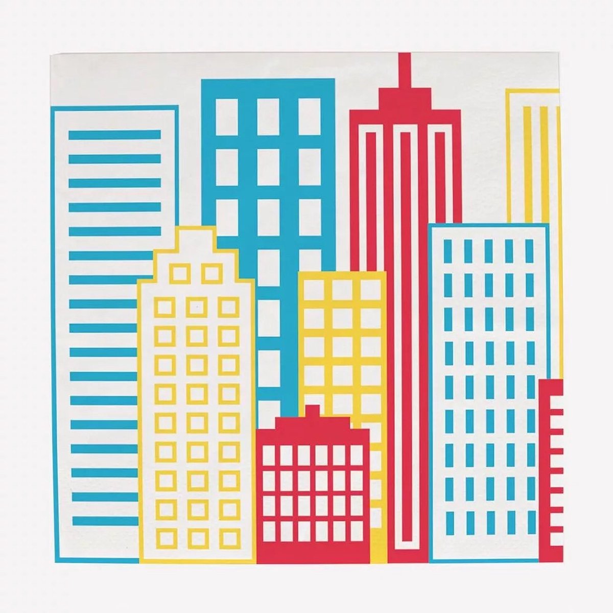 Papieren servetten big city - New York - superhelden - themafeest