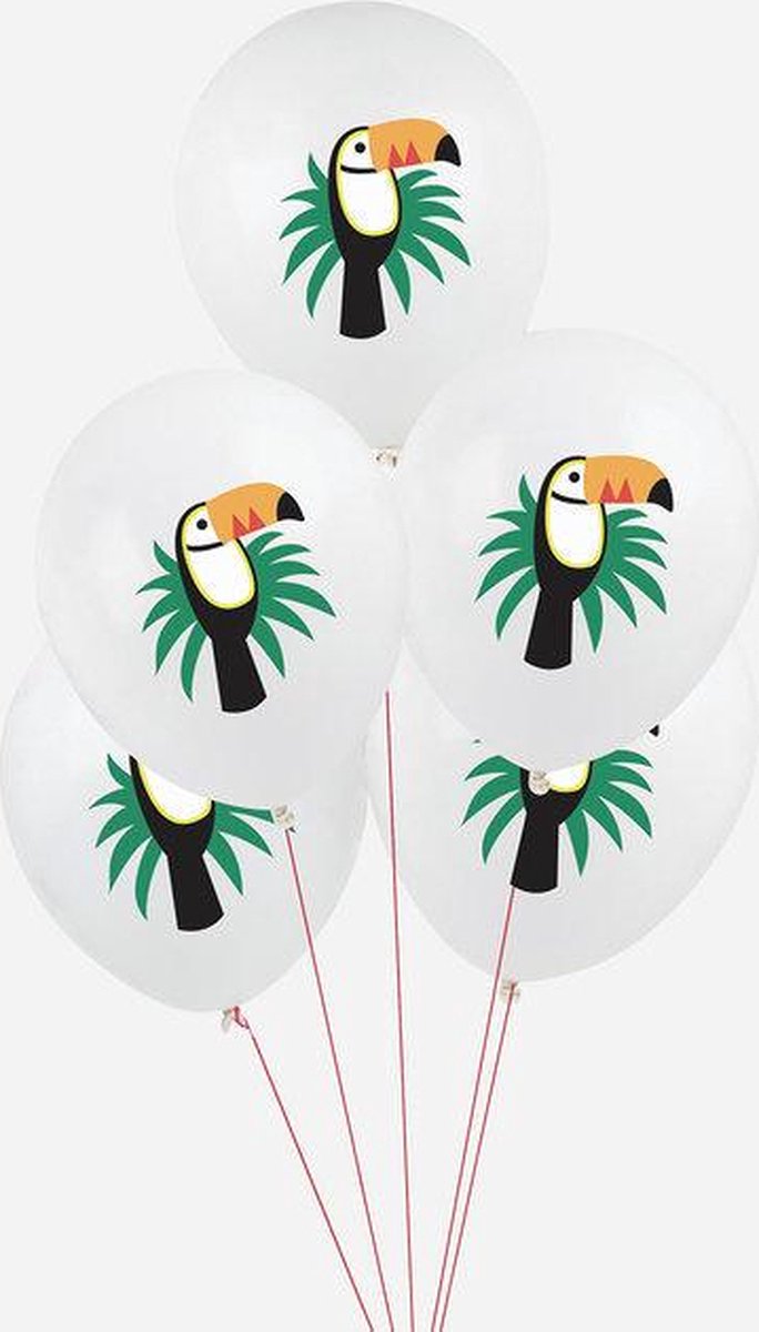 Set 5 ballonnen Toucan