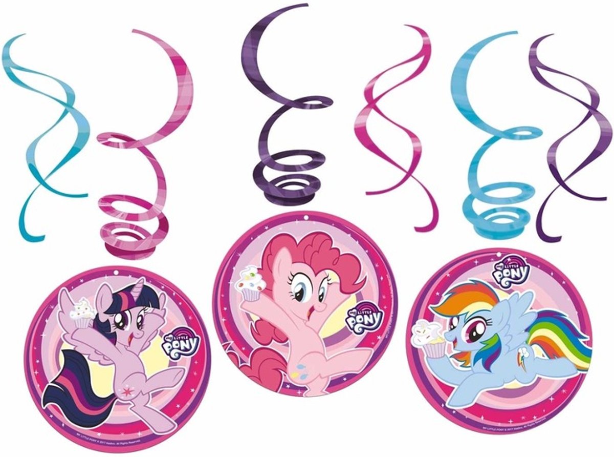 12x stuks My Little Pony rotorspiralen
