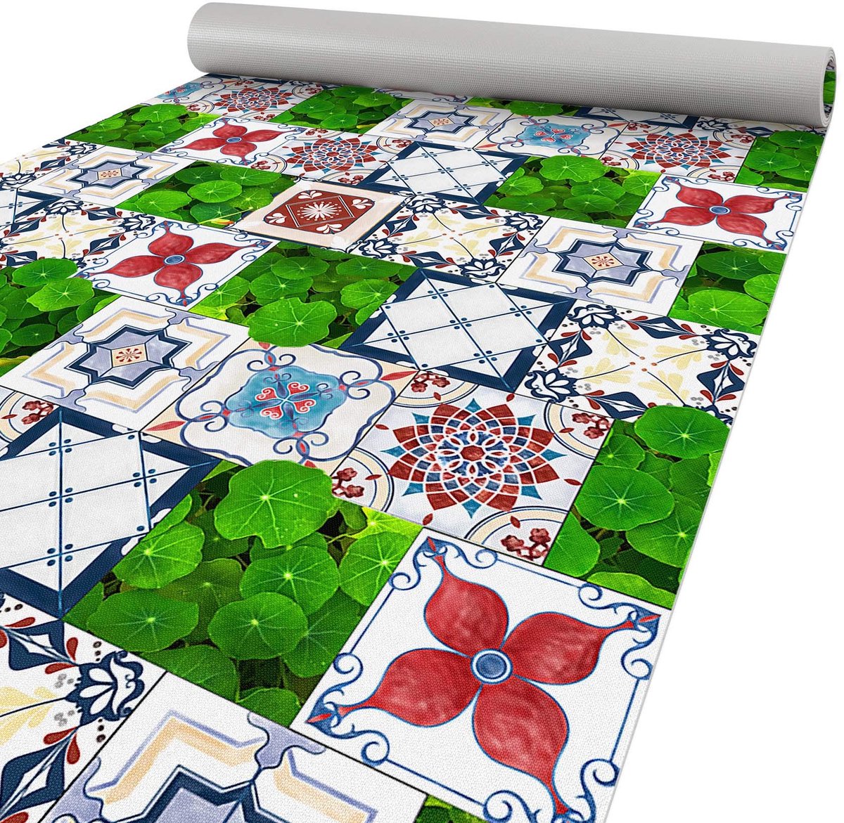 My Ninki ® Luxe en Onderhoudsvriendelijke Keukenloper met Modern Tegeltuin Design in Stijlvolle Kleuren voor Elk Interieur