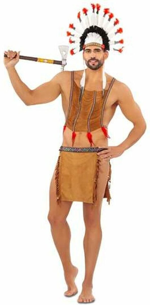 My Other Me Fun Company Indiaanse Mannenkostuum Bruin M-L