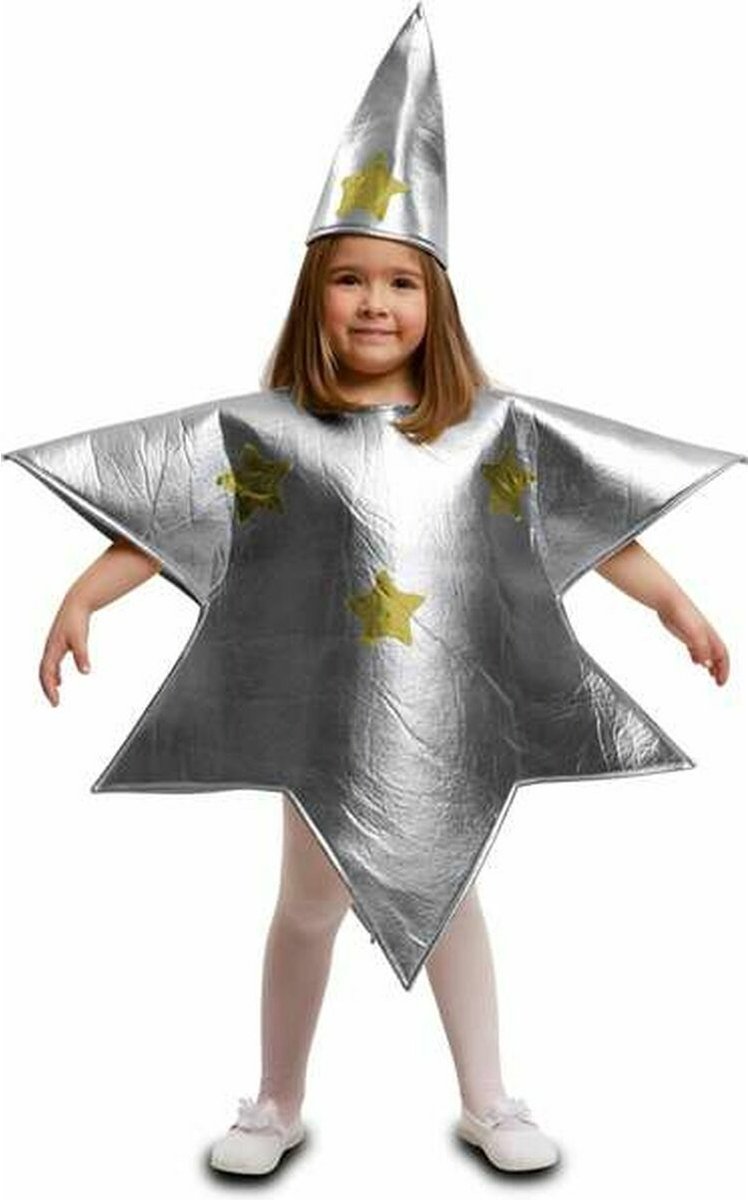 Kostuums voor Kinderen My Other Me Zilverkleurig Ster - 7-9 Jaar