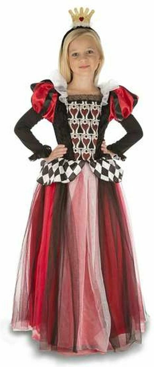 Kostuums voor Kinderen Zwart/Rood Harten Koningin