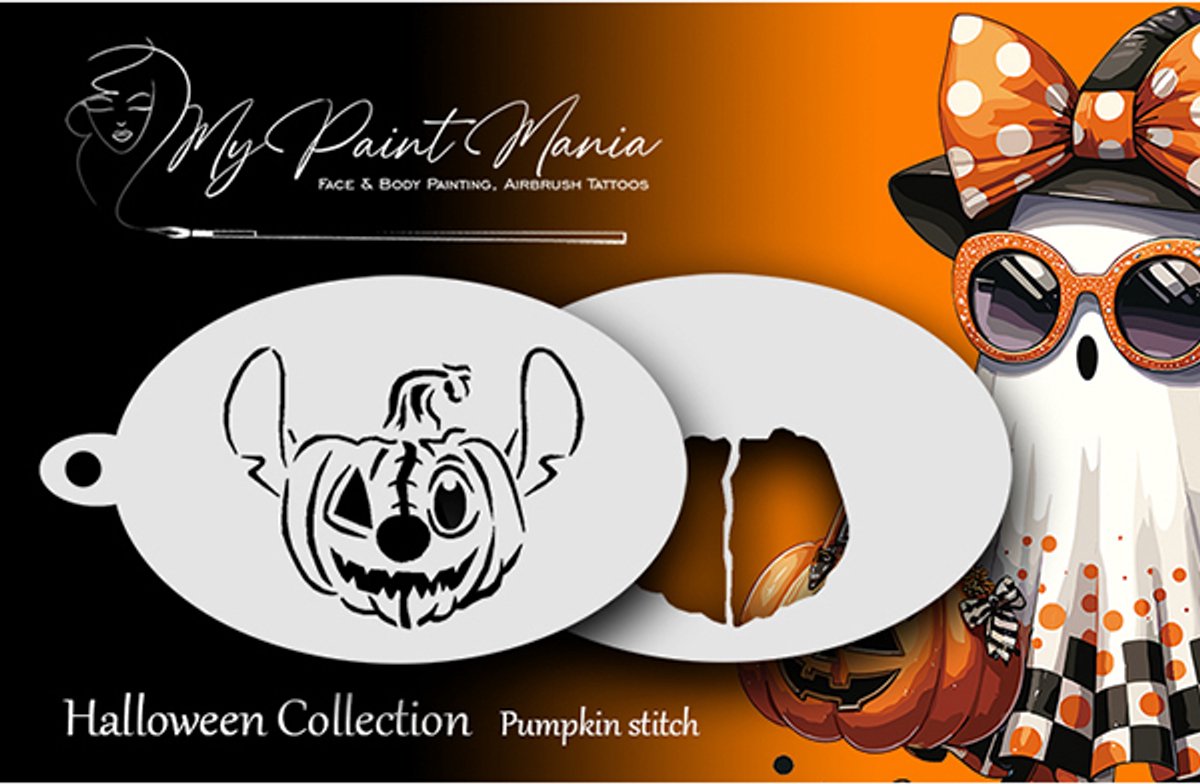 Schmink Stencil Pompoen Eenhoorn