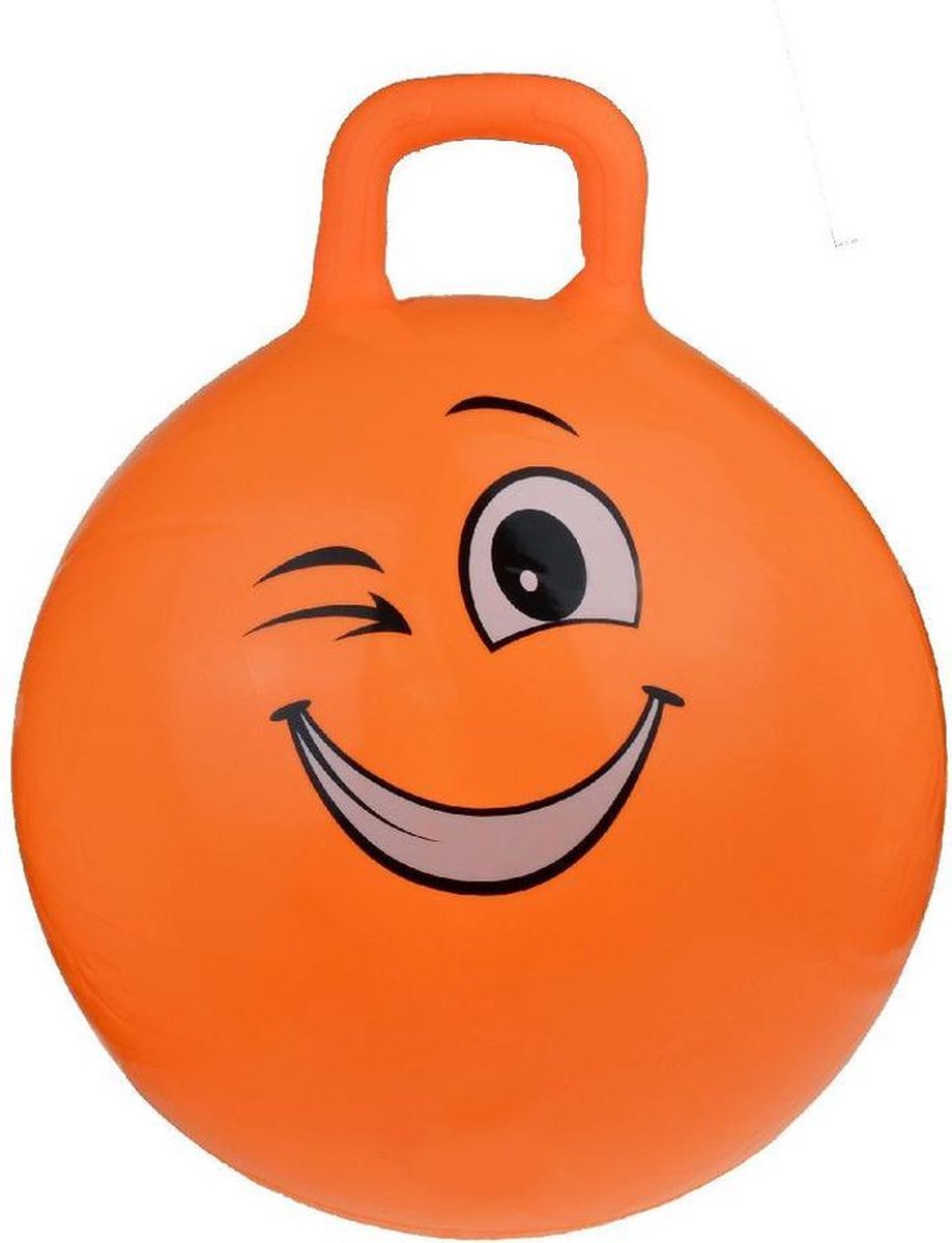   smiley voor kinderen oranje 55 cm - Zomer buiten speelgoed