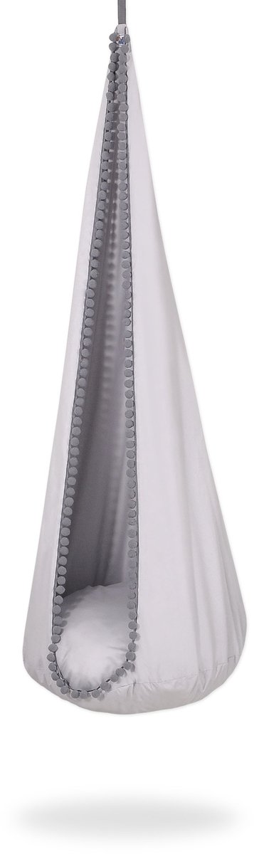 Hangende schommelhangmat cocon - grijs