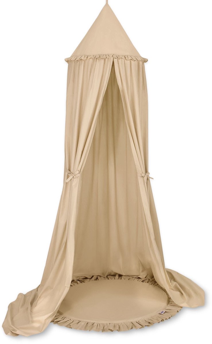 Set: Hangende overkapping + Vloerspeelmat - beige